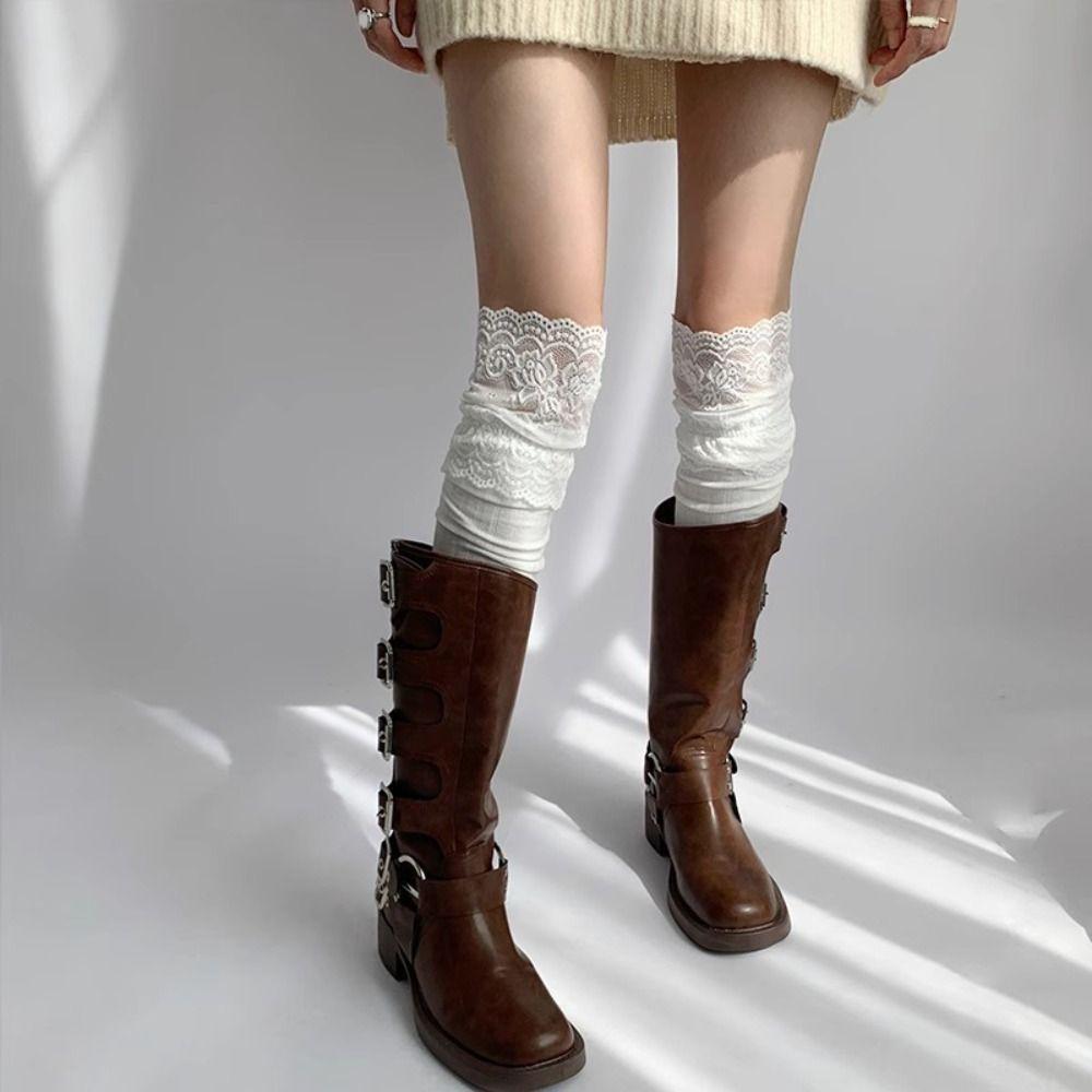 

Long Lace Stockings Lolita Over Knee Socks Thin Stockings Women Cosplay