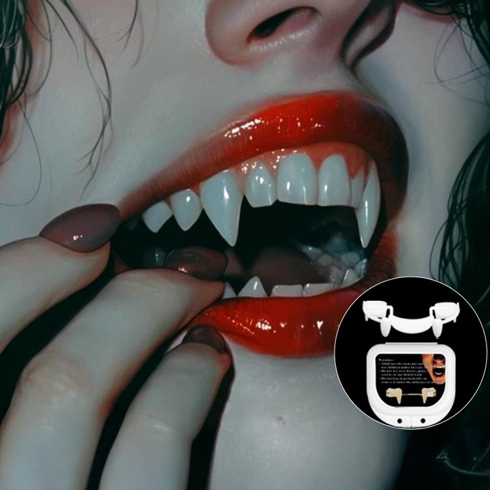 Realistic Vampire Teeth Retractable for Halloween Costume