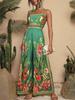 Spring/Summer 2026 Women's Printed Strappy Wide-Leg Jumpsuit - New Fashionable and Comfortable Design