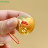 Good Luck Brass Bell Ornaments – Red String Hanging Bells for CNY, Garden & Window Decor