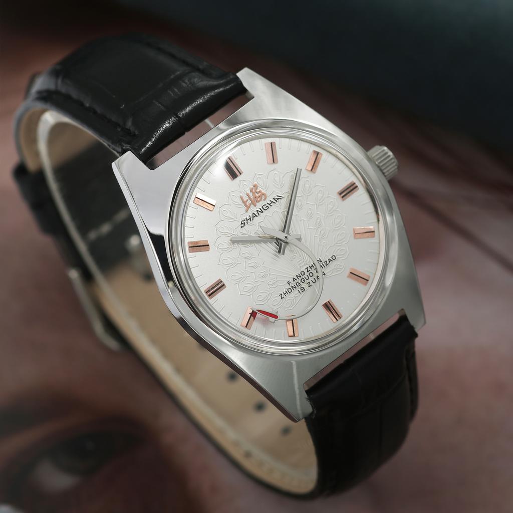 Shanghai 36MM Hand-Wind Mechanical Watch 7120 Waterproof china Watch for Men