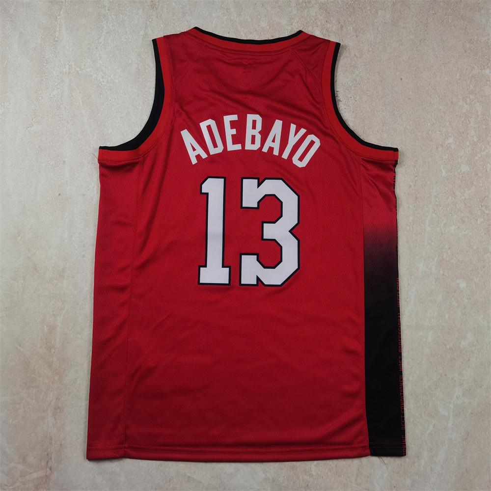 2024-25 Miami Heat City Edition Red Basketball Jersey #22 Butler, Herro, Adebayo