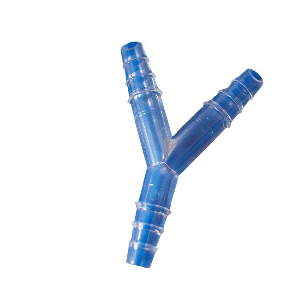 Transparenter Y-förmiger Kunststoff-T-Adapter für universelle Wasserleitungen
