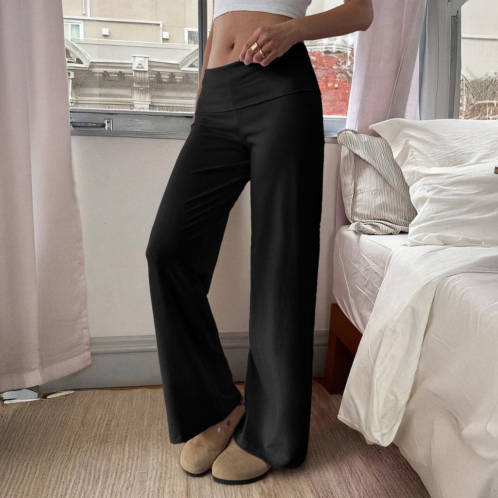 Casual Holiday Solid Color Straight Trousers for Women 2025 Autumn and Winter
