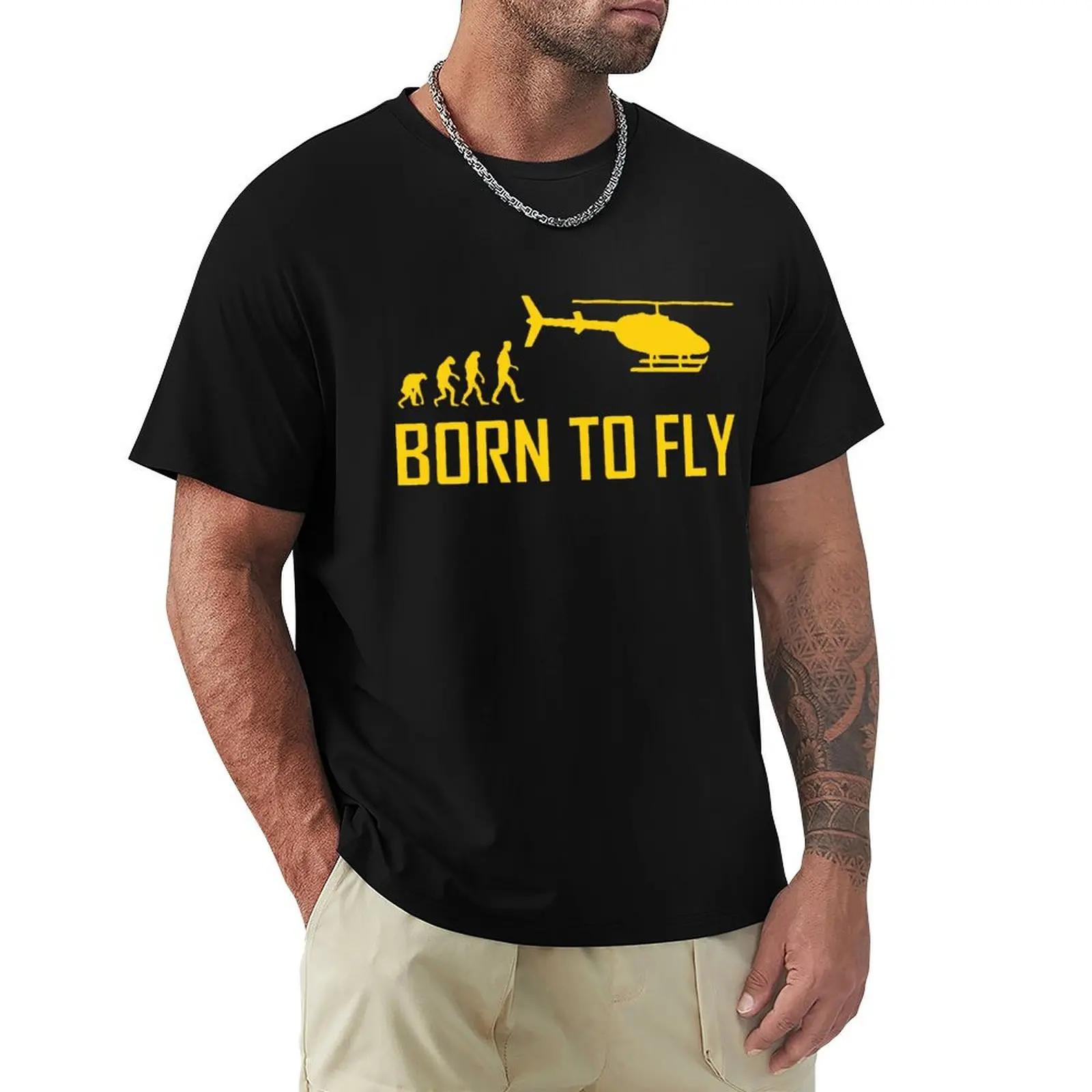 

Born To Fly Helicopter Aircraft T Shirt Harajuku Short Sleeve T-shirt 100% Cotton Graphics Tshirt Tops - Men s Summer Cotton ... S разноцветный