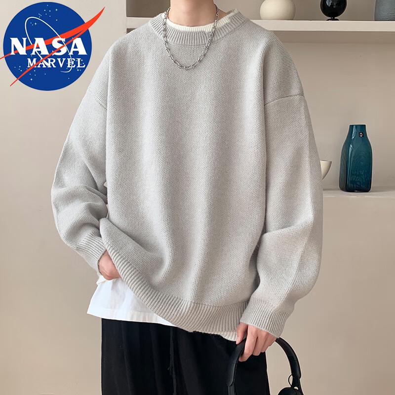 

NASA MARVEL Men s Faux Two-Piece Pullover Knit Sweater 2XL