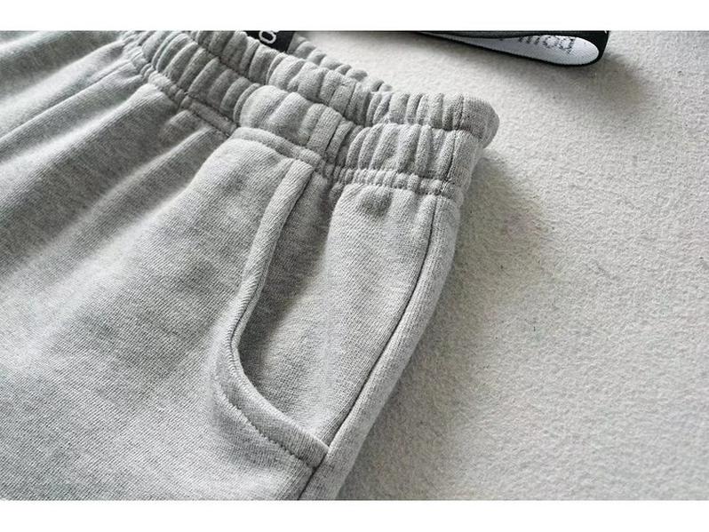 Summer Spicy Girl Style Elastic Waist Patchwork High Waist Wide Leg Casual Shorts for Women