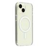 For iPhone 13 Mini Magnetic Case 1.5mm Thickness TPU+PC Clear Phone Back Cover