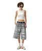 Deketeuumeon Camouflage Bermuda-Hose Dcwpt025Grau