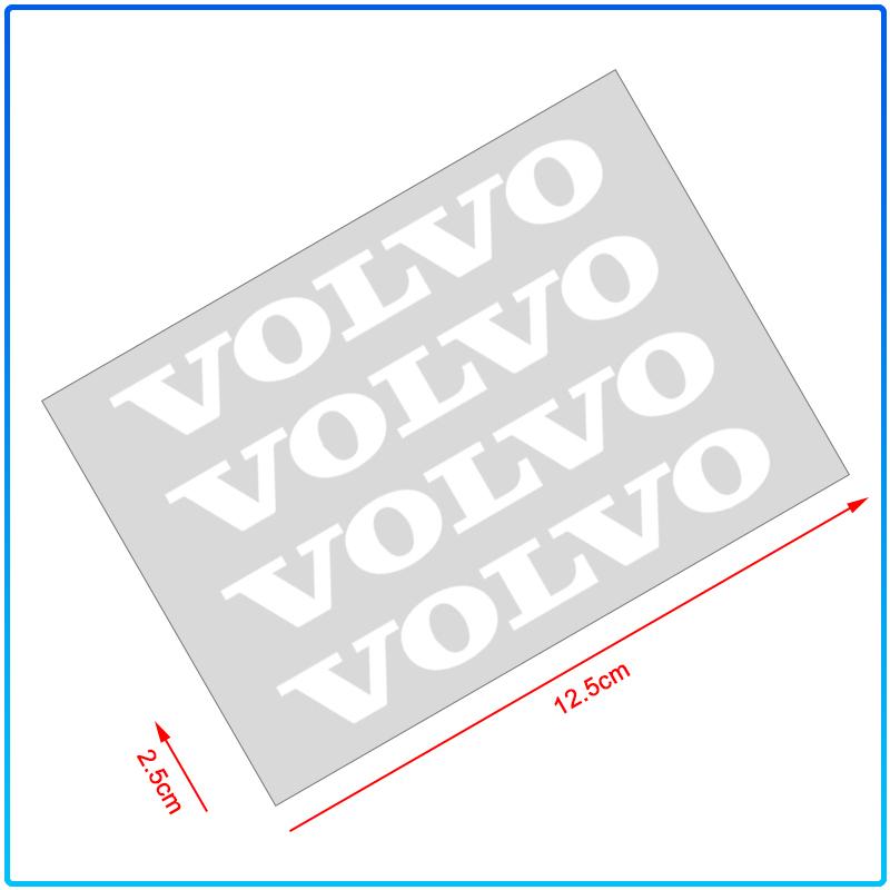 4Pcs Car Door Handle Stickers Tire Rear View Mirror Decals Decoration For Volvo XC90 XC60 XC70 XC40 V90 V60 V40 C70 C30 S80