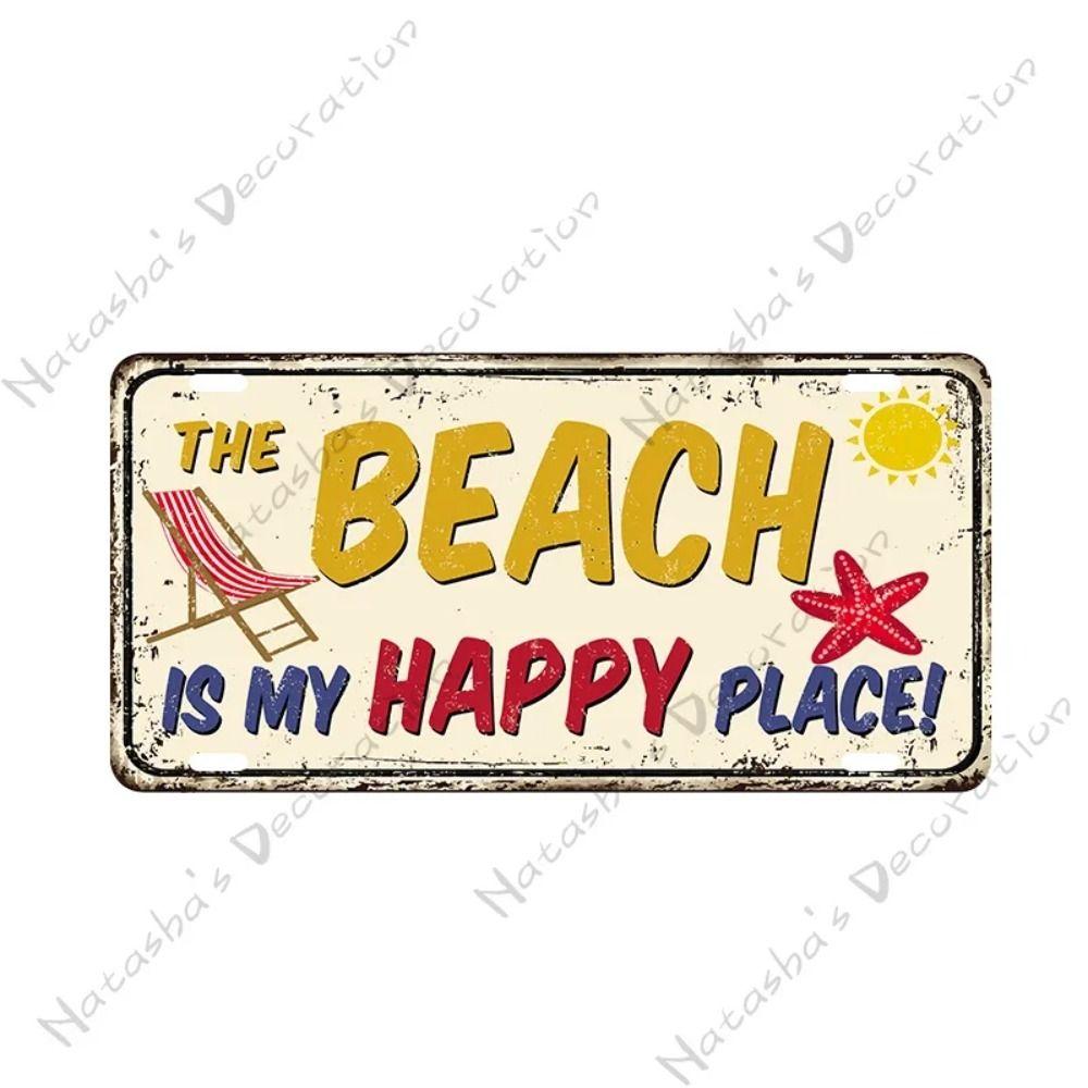 Garage Bar Metal Wall Sign, Auto Interior Decor Plaque 15x30cm