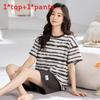 Casual Cotton Shorts And Shirt Set For Women Summer Lounge Sleepwear Comfortable And Breathable