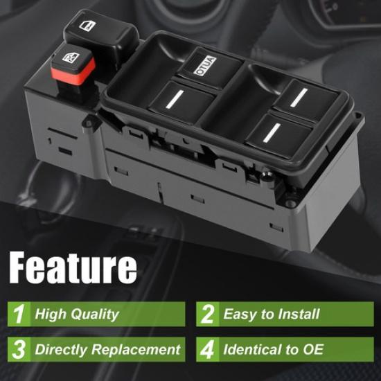 Front Left Window Switch 35750SDAA13 For 2005 2006 2007 Honda Accord 2.4L /3.0L