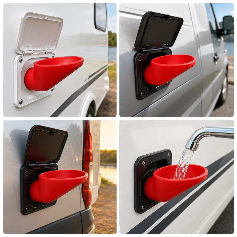 1Pcs Rv Water Filling Funnel Flexible Injection Funnel Anti Spill Refill Adapter Accessory For Camper Caravan Motorhome