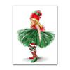 Merry Christmas Cartoon Boho Girls Santa Wall Art Canvas Painting Nordic Posters And Prints Wall Pictures Baby Room Home Decor