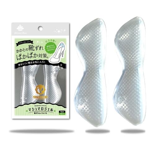 Actica Heel Pads, Prevents Blisters and Slip-Ons, Transparent Gel, Adjustable Size, Discreet, Prevents Heels from Slipping Off, Marshmallow Gel, Clear