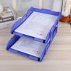 Dual-Layer Movable Large-Capacity Plastic Desktop Organizer Tray