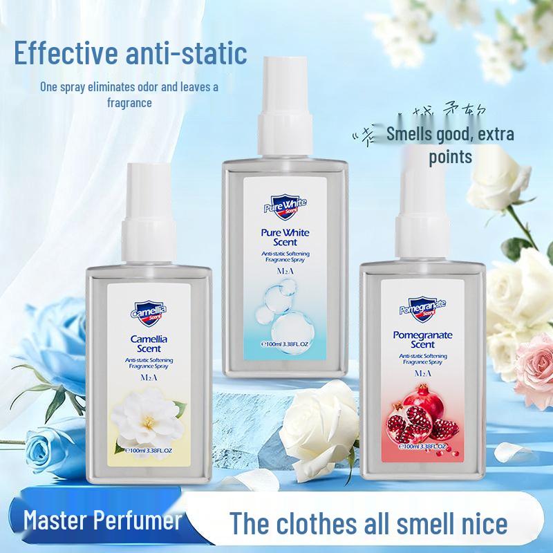 M2A Anti-static Camellia & Pomegranate Alcohol-Free Deodorant Spray - Light Scent Perfume.