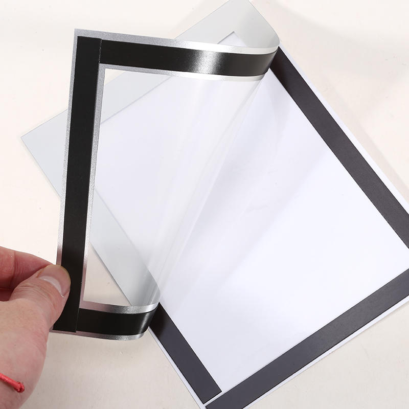 3pcs Magnetic Wall Frame, A4/A6 Self-Adhesive & Removable for Photos Notes, Black White Matte Minimalist Home Office Decor