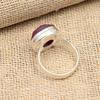 Kashmiri Red Ruby Gemstone Handmade Solid 925 Sterling Silver Ring Jewelry
