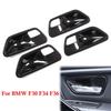 Interior Door Handle Bowl Cover Trim Panel Protector For BMW 3 Series F30 F31 2012- 4 Series F36 2014- 3GT F34 2013-