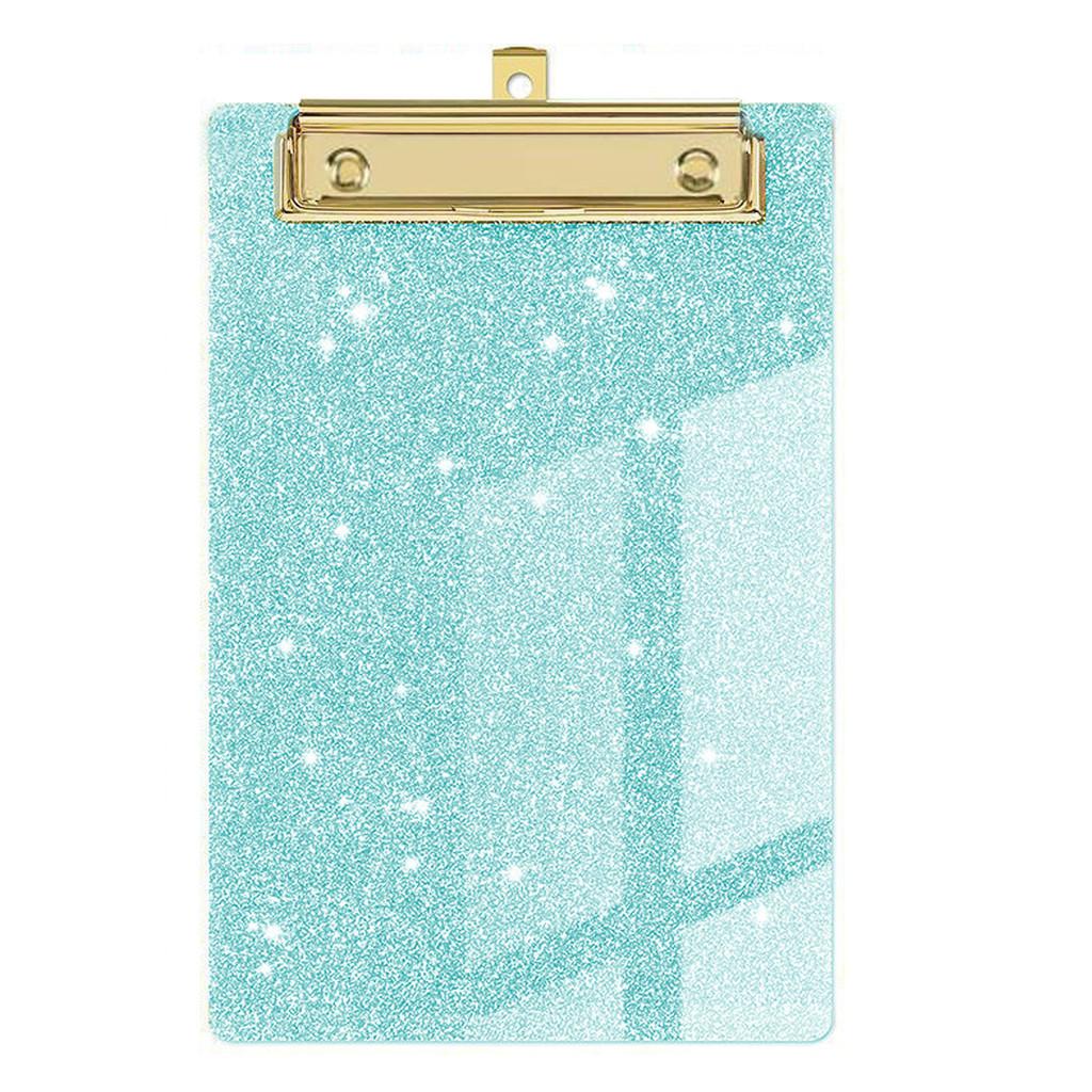 Sparkle Acrylic File Folder Clips With Metal Pressure Clamp For Office And Gift Use
