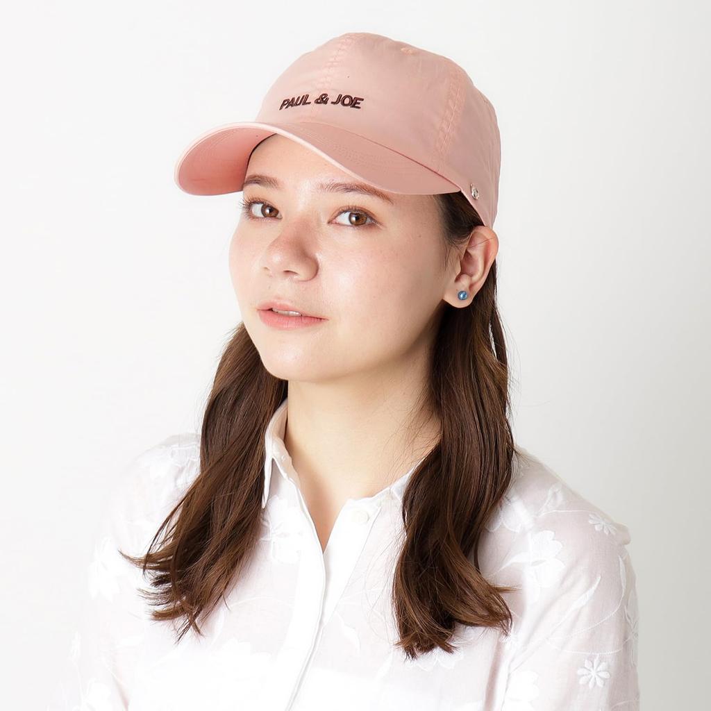 PAUL JOE ACCESSOIRES Lightweight Logo Cap Deep Cap with Logo Charm 71002 Pale Pink [Moonbat] & Women's