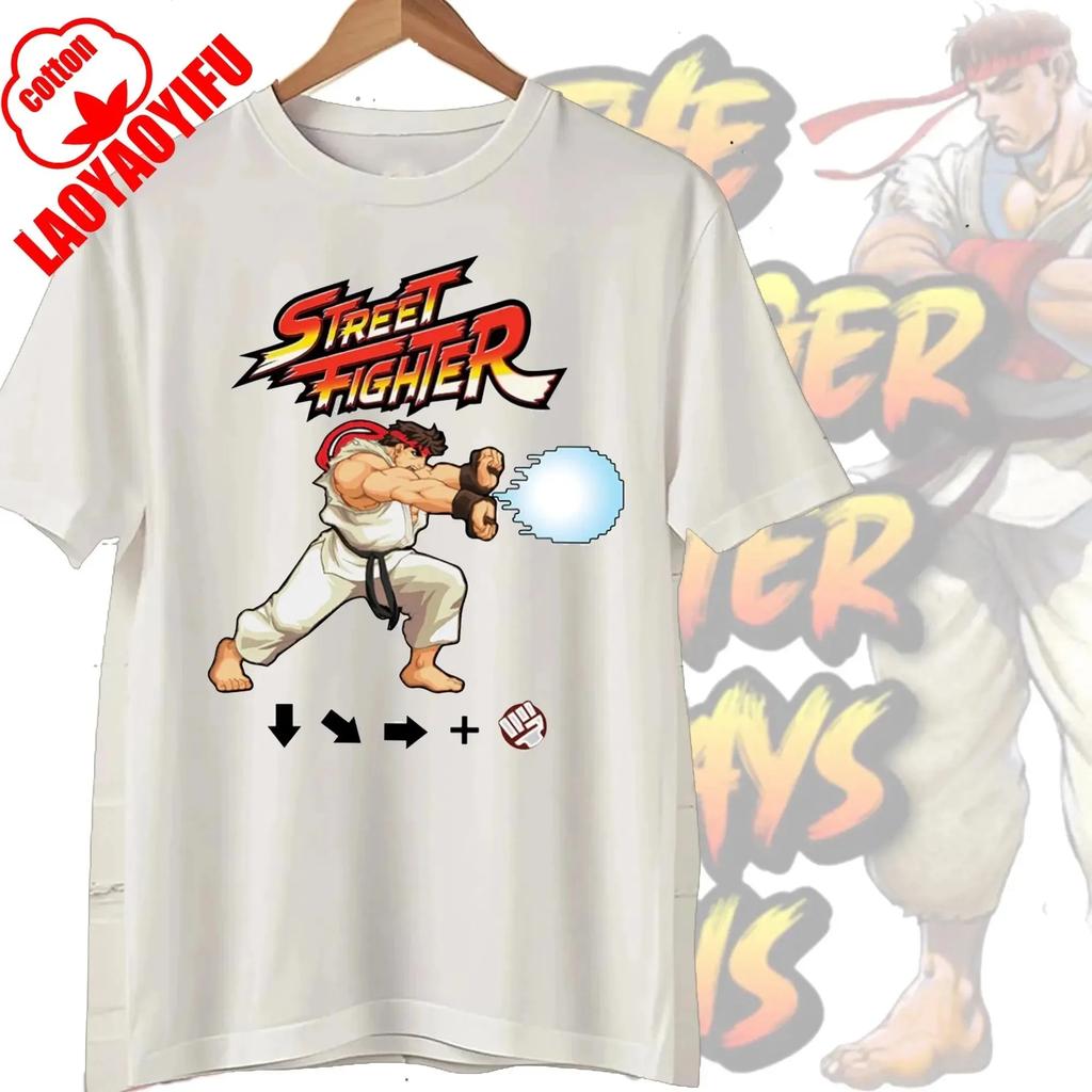 Novelty Street Fighter Select Classic Vintage Essential TShirt Short Sleeve Tees Boyfriend Fashion Clothes Women Men Streetwear