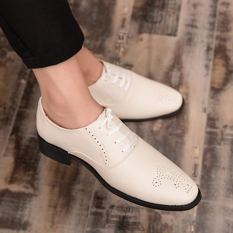 Dress Business Office Casual Carved British Mens Wedding Formal Oxfords Designer Man Party Loafers Flats Shoes for Men Plus Size