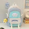 Nylon Letter Backpack For Girls With Reducing Burden And 14in Laptop Storage For Daily Use