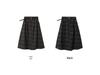 Vintage Woolen Plaid Academy Skirt - High Waist, Slimming Mid-Length Design for Casual Wear