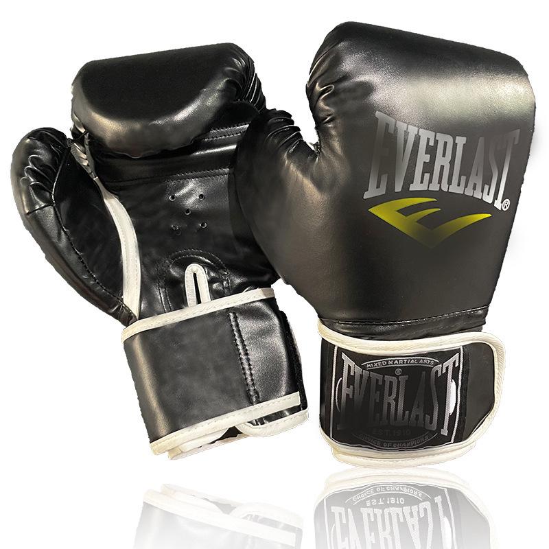 

Надувные перчатки для тхэквондо и бокса для взрослых и детей – тренировочные перчатки из полиуретана 8 oz чёрный