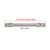 Stainless Steel Universal Joint Drive Shaft for 1/10 RC Crawler SCX10 III Capra TRX4 TRX6 D90 VS4-10 CC01 CFX Element Enduro TF2