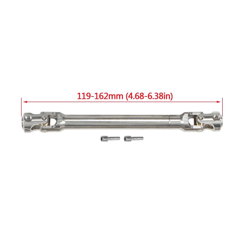 Stainless Steel Universal Joint Drive Shaft for 1/10 RC Crawler SCX10 III Capra TRX4 TRX6 D90 VS4-10 CC01 CFX Element Enduro TF2