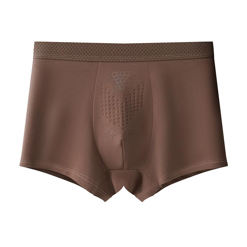 Men's Autumn and Winter Cordyceps Care Pure Cotton 10A Antibacterial Breathable Briefs