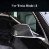 OBL Rearview Mirror Cover for Tesla Model 3 2017-2020 Car Exterior Accessories ABS Plastic Imitation Carbon Fiber Outside Cap (Pack of 2)