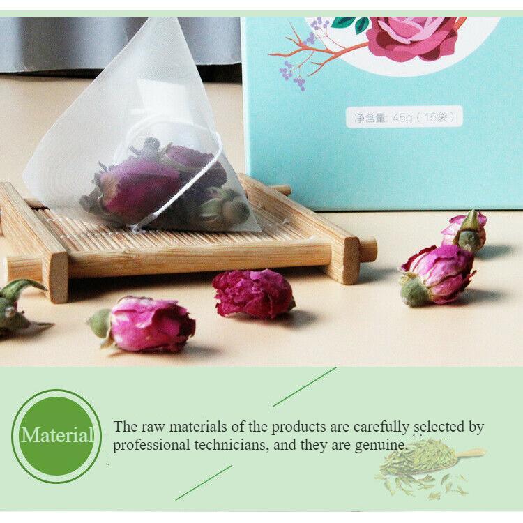 Triangle Tea Bags Package 45g / 15 Bags Rose Pu'er Tea Chinese Pu-Erh Black Tea