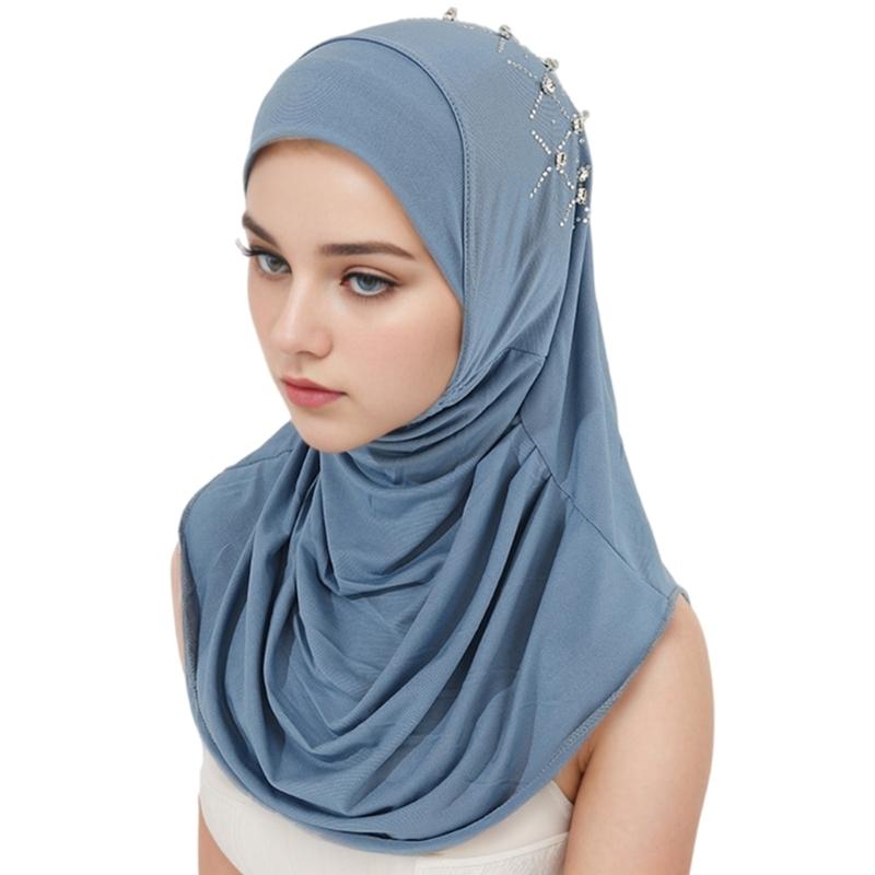 Islamic Pray Turban Caps for Woman Outdoor Elastic Hijab for Culture Enthusiasts
