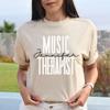 Personalized Music Therapist T-Shirt Gift Custom Name Music Therapy Unisex Tee S