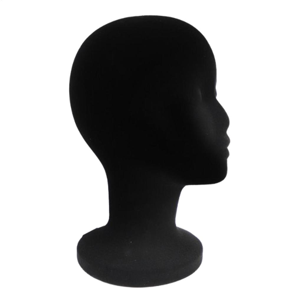 1PC Female Foam Mannequin Head Model Hat Caps Wig Glasses Display Stand Rack Stable Base Shopping Mall Closet Holder