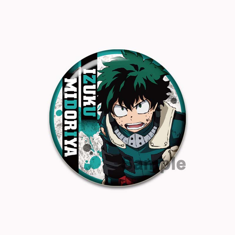 

32/44/58 мм аниме Моя геройская академия брошь Мидория Изуку Бакугоу Кацуки Тодороки Шото мультфильм значок аксессуары ювелирные изделия подарок ручной работы круглые булавки 44mm