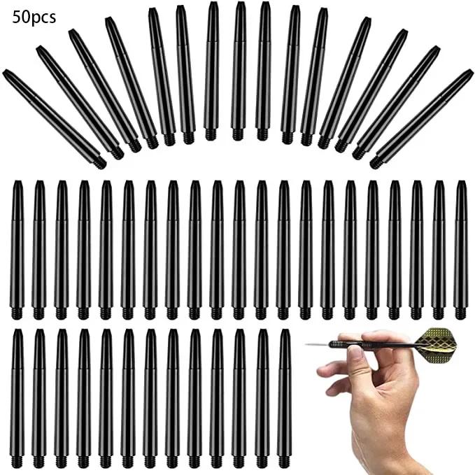 50/100Pcs/lot Nylon Dart Shafts 2BA  Screw Thread Plastic Darts Rod Stems Darts Accessories for Standard 2BA Screw Thread