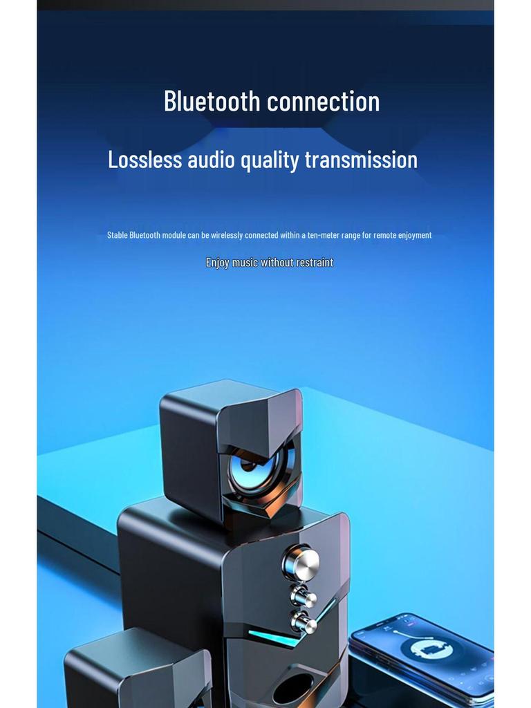 SADA Saida D-222 Universal Wired Desktop Speaker with Heavy Bass