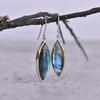 Huge Labradorite Dangle Earrings , Labradorite Jewelry, Long Crystal Dangle , Wedding Gifts , Marquise Handmade Earring, Bridesmaid Earrings