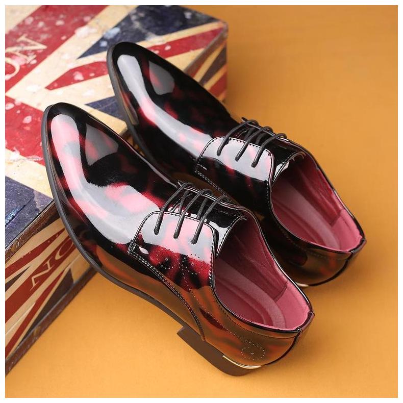 Vintage Youthful Outdoor Autumn Men's Pointed-toe Formal Single Shoes Trendy Large-size Leather Shoes Business Men's Shoes Comfortable Shoes