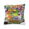 My Singing Monsters Characters Pillow Case for Living Room Cartoon Anime Game Modern Cushion Cover Car Pillowcase