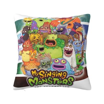 Povlak na polštář s postavičkami My Singing Monsters pro obývací pokoj Kreslený Anime Hra Moderní povlak na polštář Autopotah
