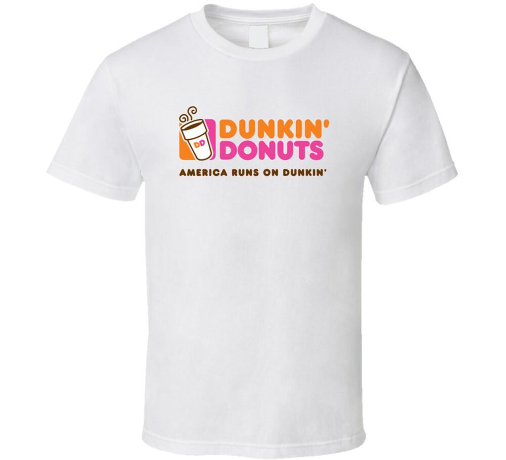 Dunkin Donuts Label Logo T Shirt Mens Womens Tees Top S