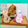 Capybara Cute Plush Backpack With Hat And Orange On The Head Design Daily For