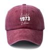 Unisex Fashionable and Versatile Printed 1973 Baseball Cap Outdoor Lightweight Trucker Baseball Cap Suitable for Outdoor